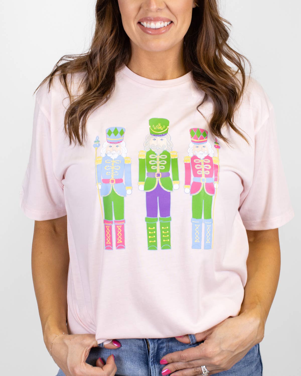 Pink Nutcracker Short Sleeve Crewneck Tee