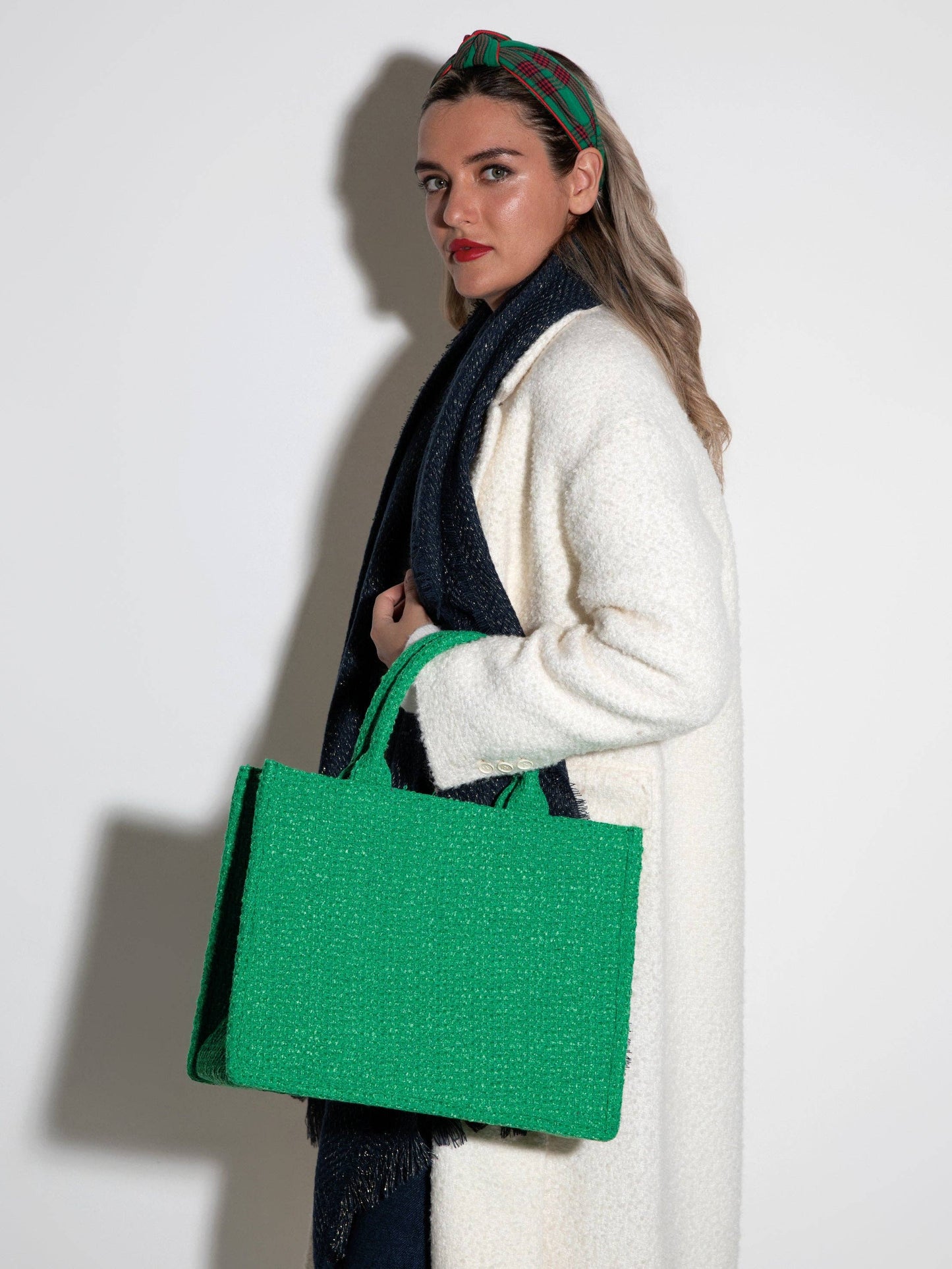 Plaid Knot Top Headband