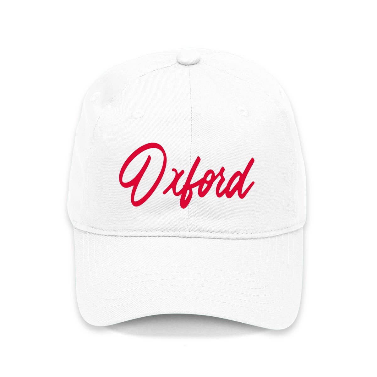 Ole Miss Embroidered Script Oxford White Game Day Dad Hat