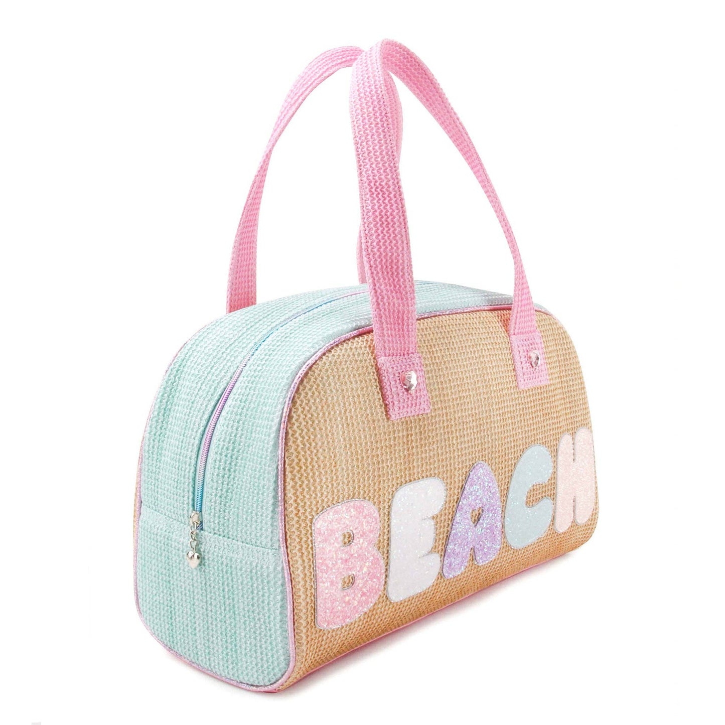 Straw 'Beach' Medium Duffle Bag