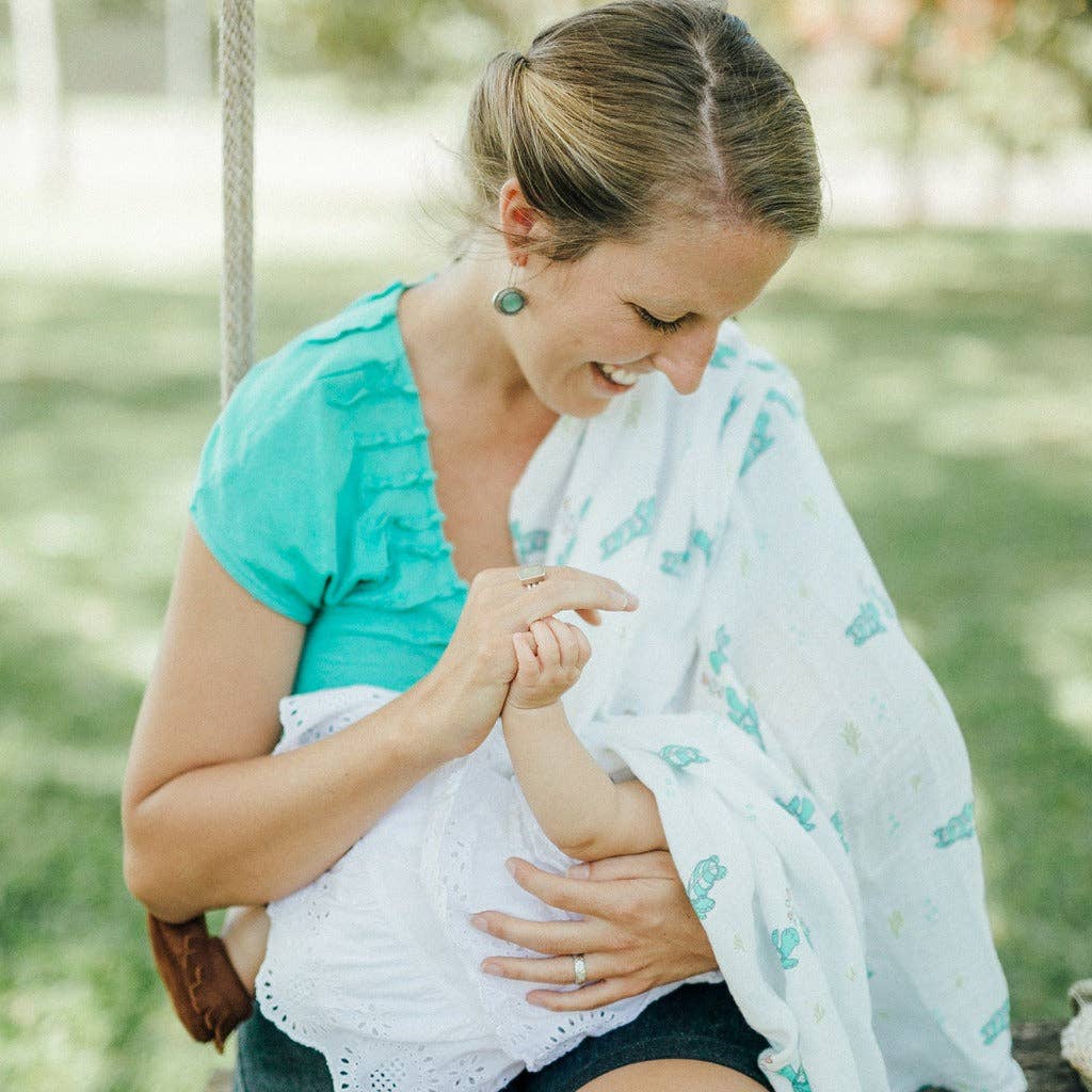 Honu Honi Muslin Baby Swaddle Blanket
