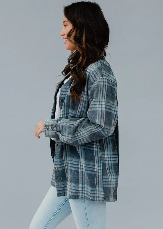 Rock & Roll Plaid Flannel | Blue