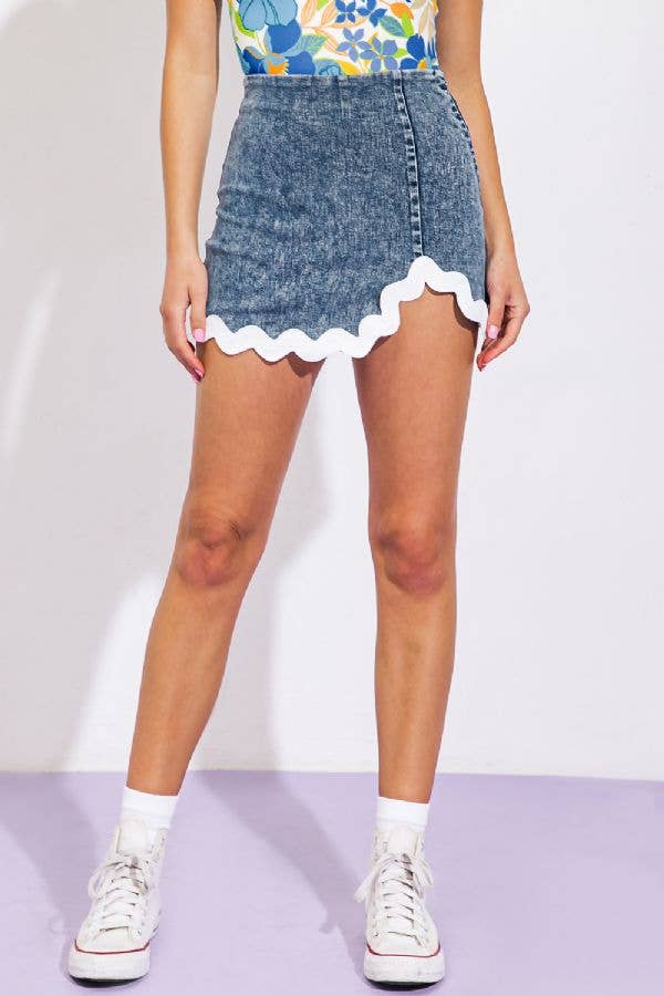 Jet Denim Skort