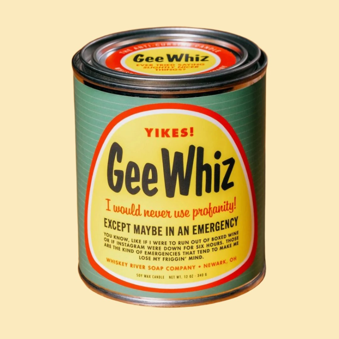 Gee Whiz Funny Canned Candle