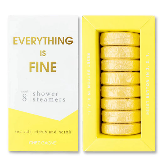Everything is Fine Shower Steamers Set | Sea Salt + Citrus + Neroli