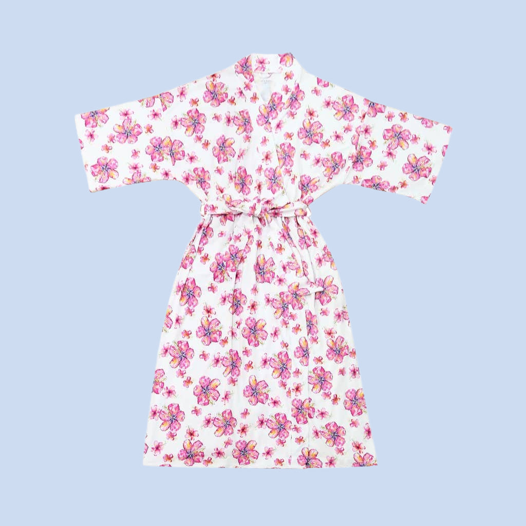 Coco Moon Hibiscus Kiss Women's Bamboo Robe
