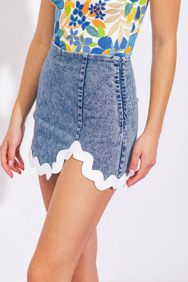 Jet Denim Skort