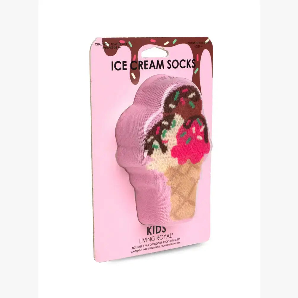 3D Ice Cream Cone Socks