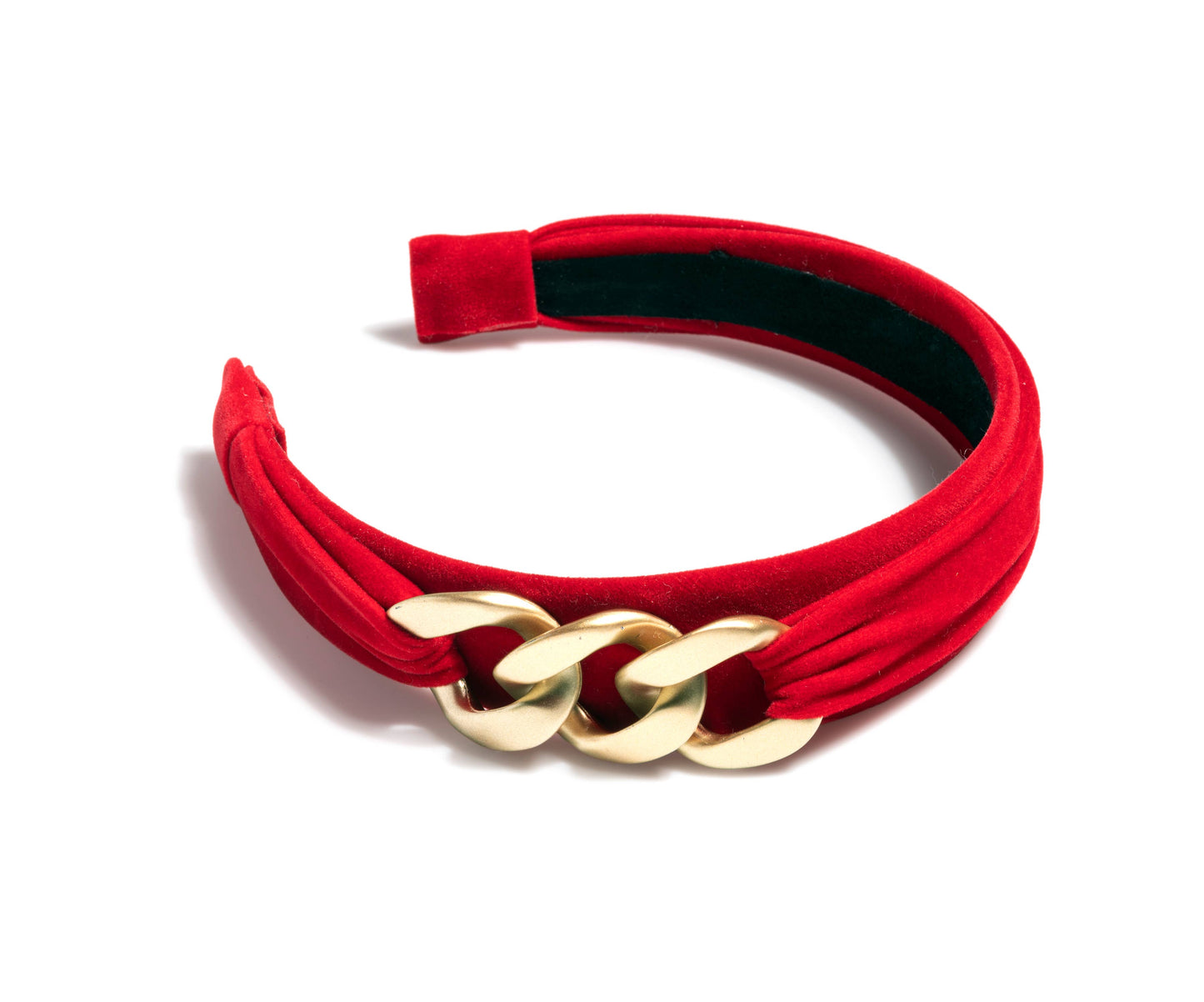 Velvet Chain Headband | Red
