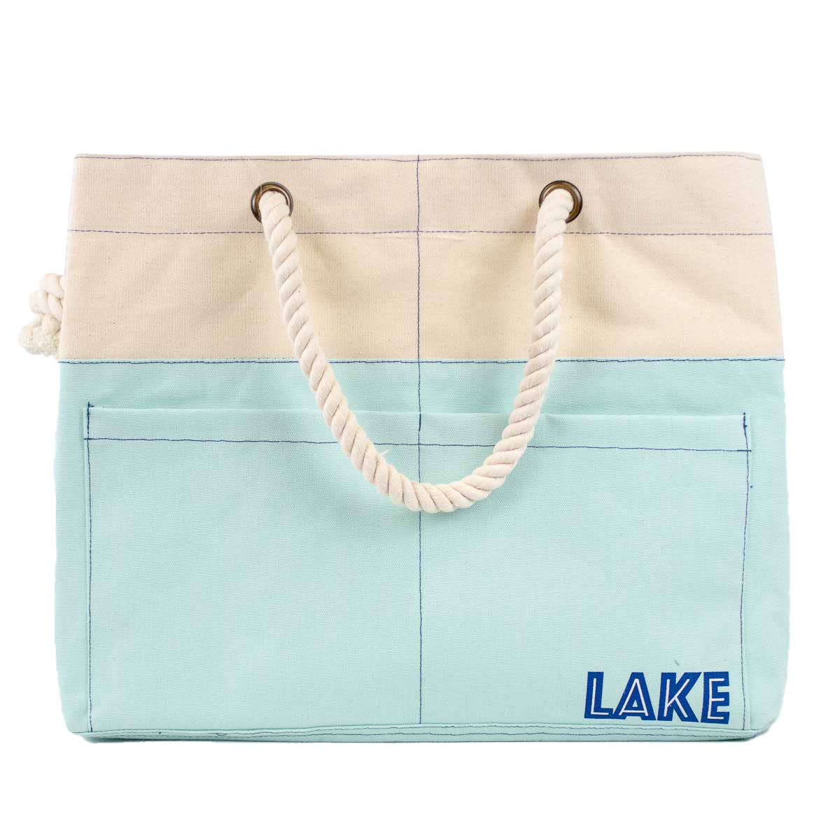 Lakeside Getaway Canvas Tote