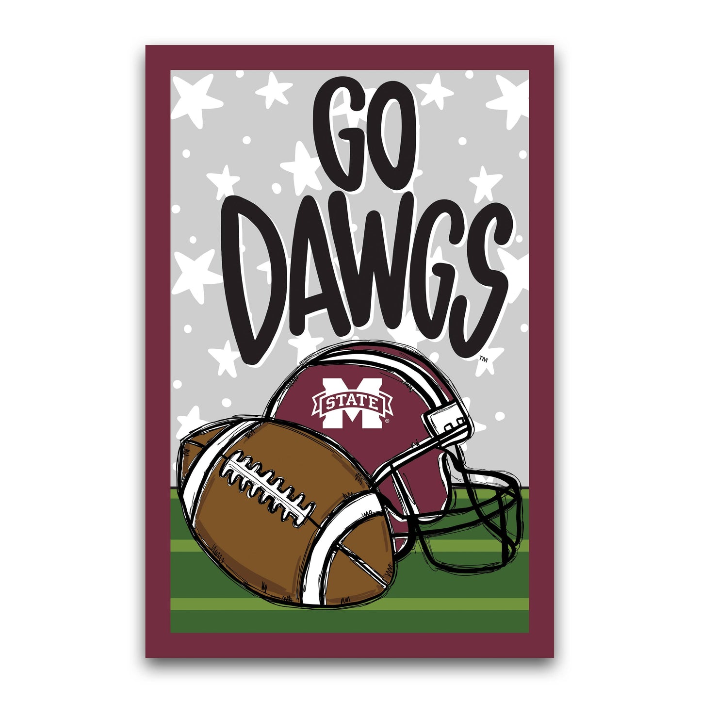 GO DAWGS Mississippi State Game Day Garden Flag