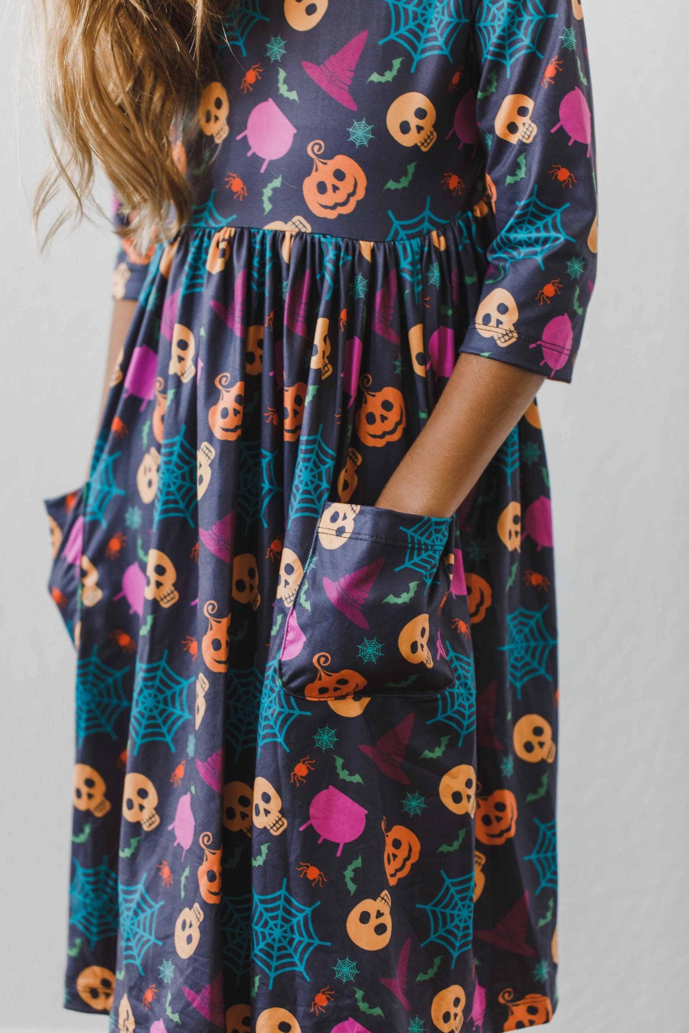 Skeleton Web Twirl Dress