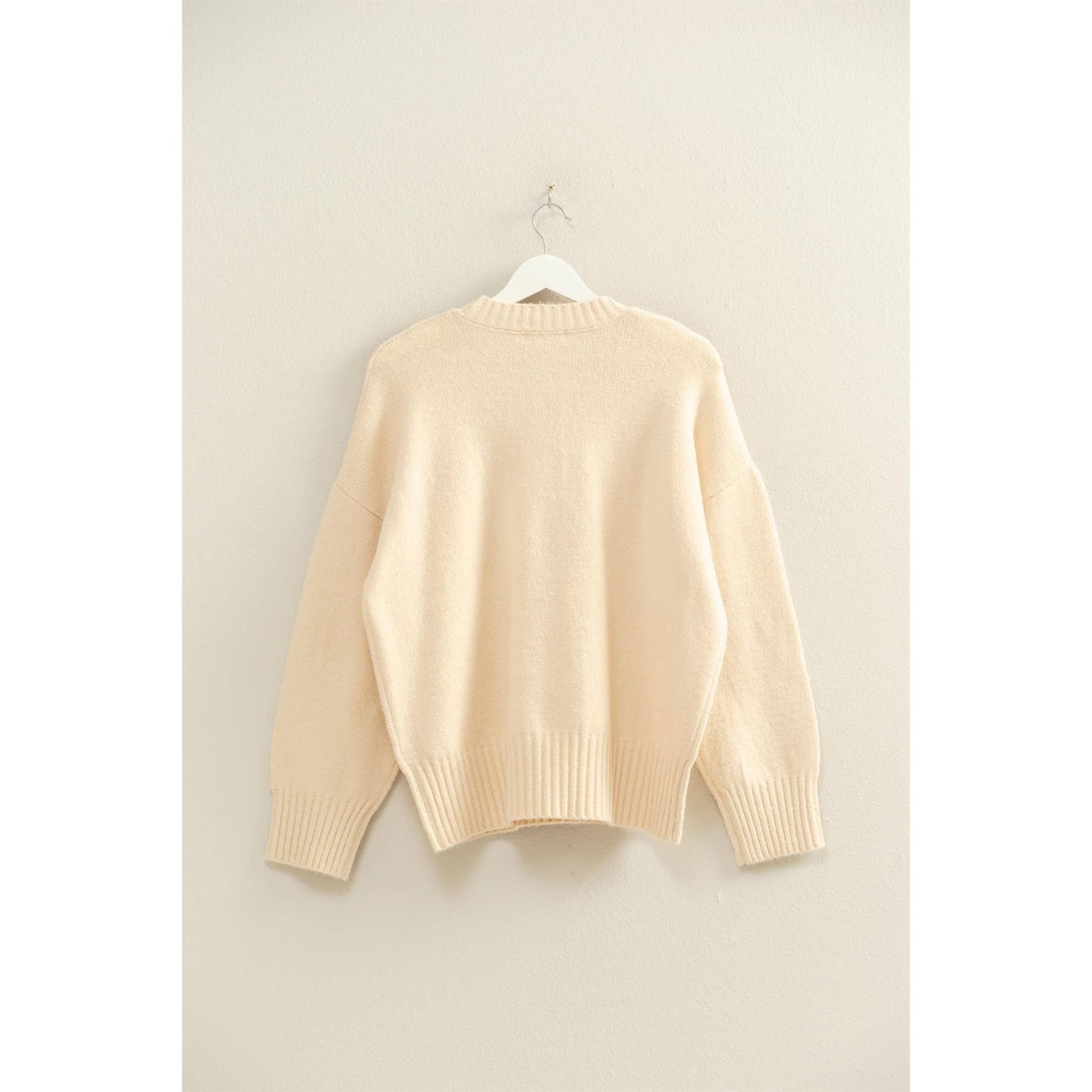 Oversized Drop Shoulder Sweater