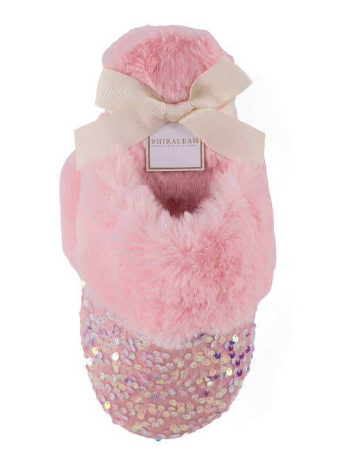 Party Night Sequin Slippers | Pink