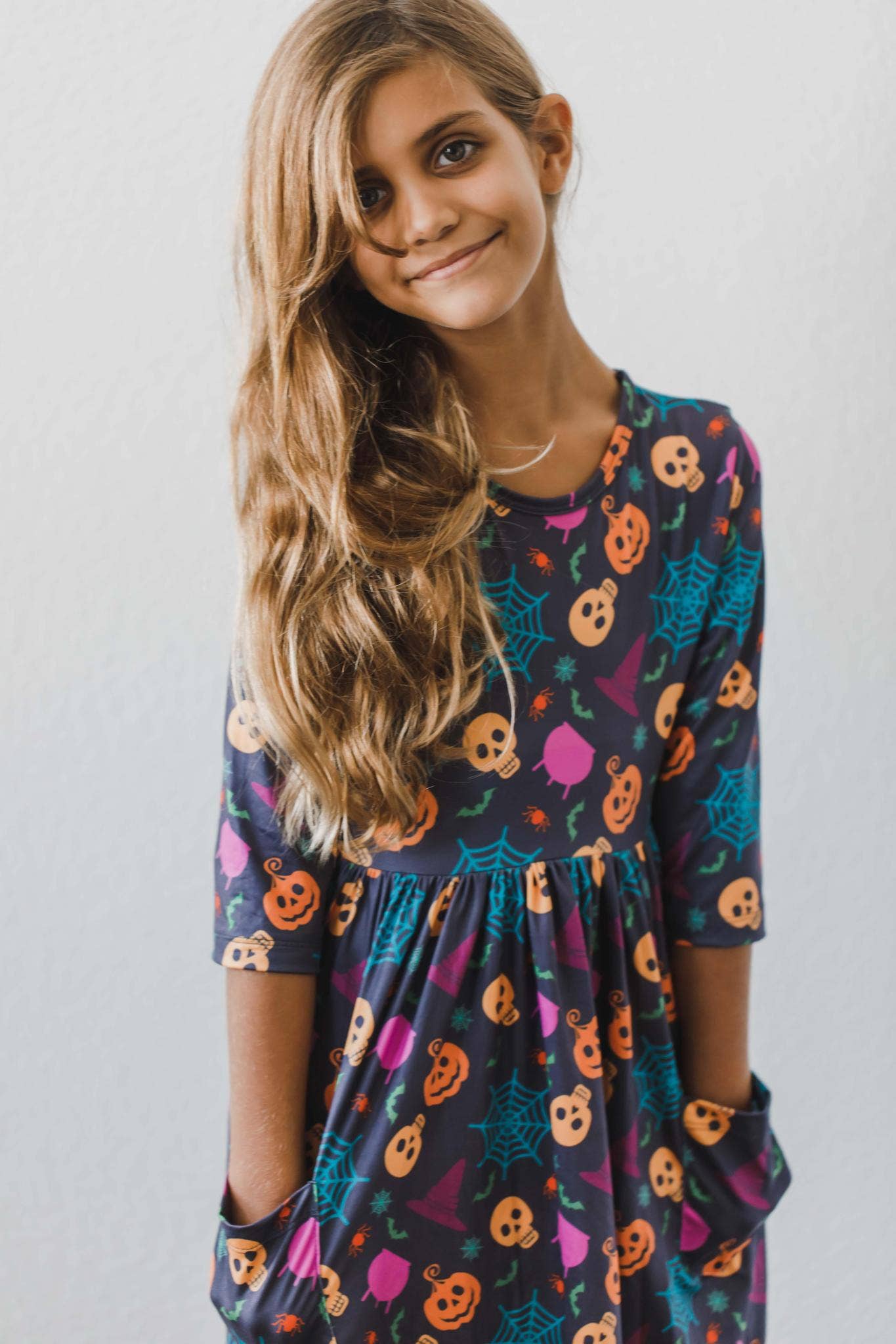Skeleton Web Twirl Dress