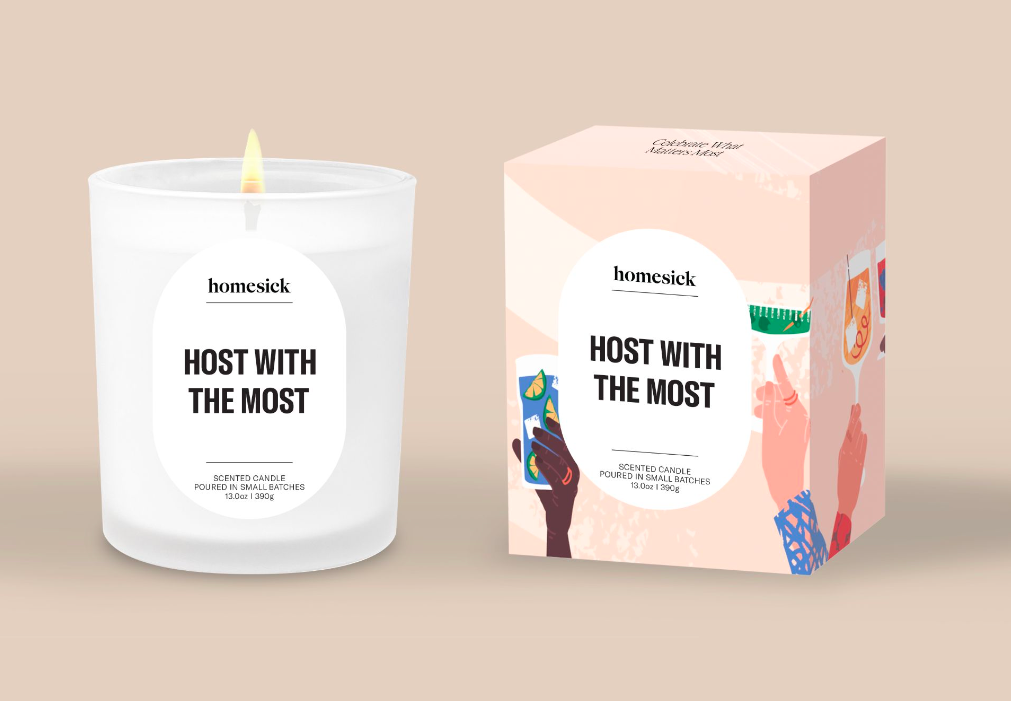 Homesick Hostess Candle