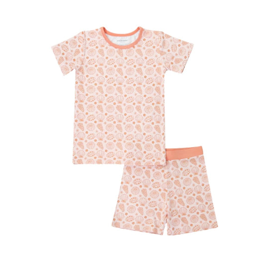 Coco Moon Shell-abrate Tween Beach Shell Pajama Set