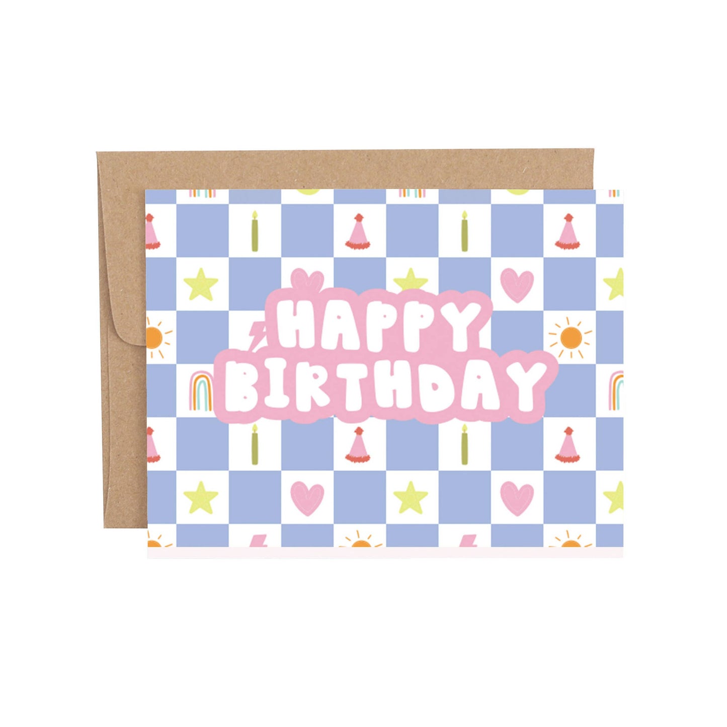 Happy Birthday Checkerboard Card