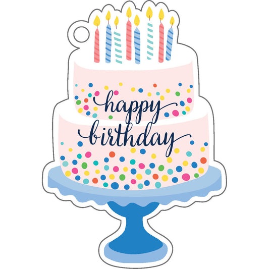 Birthday Cake Die-Cut Gift Tag