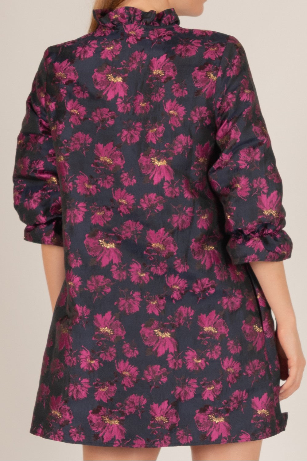 Floral Jacquard Dress