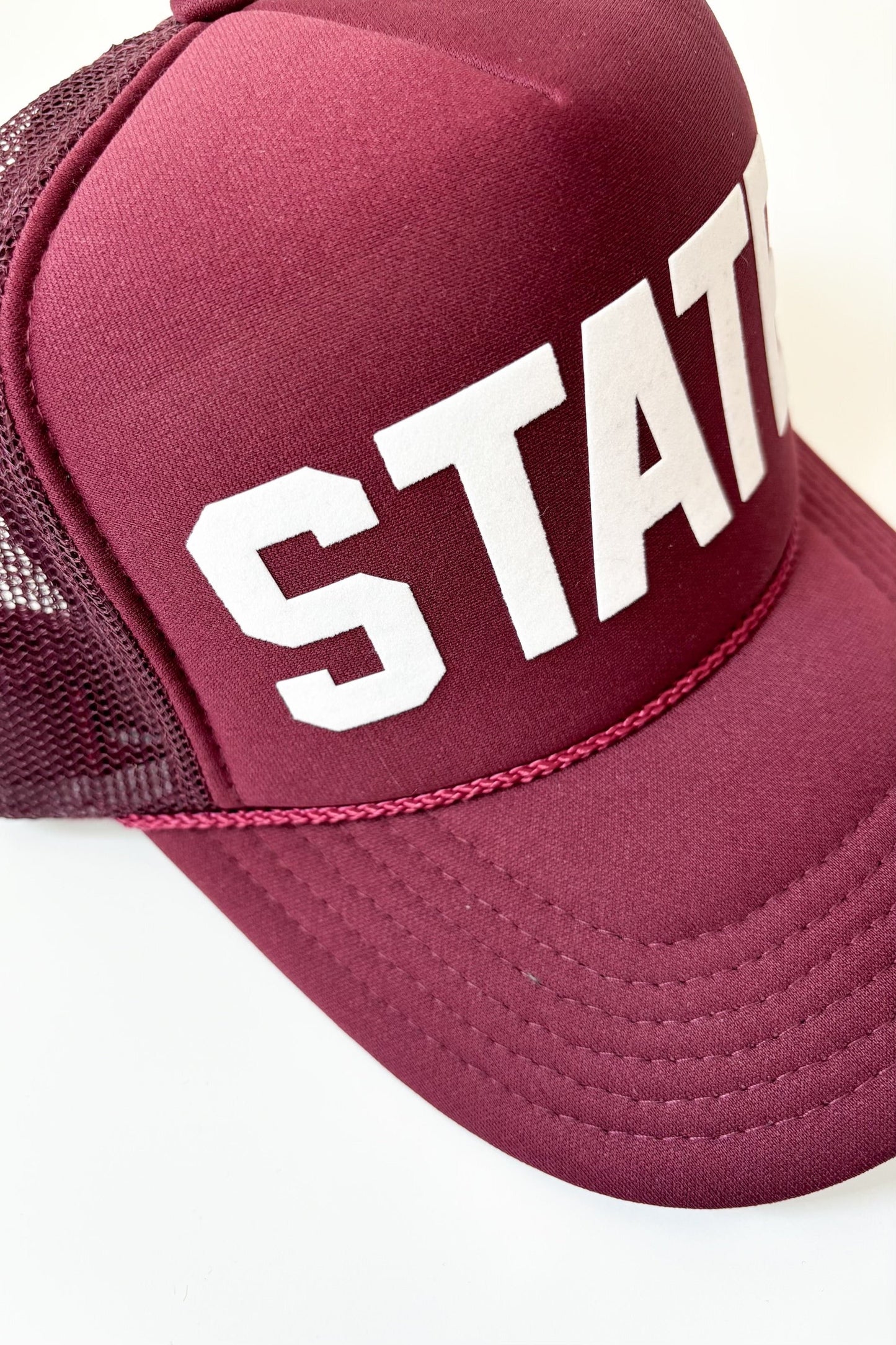 STATE Trucker Hat | Maroon