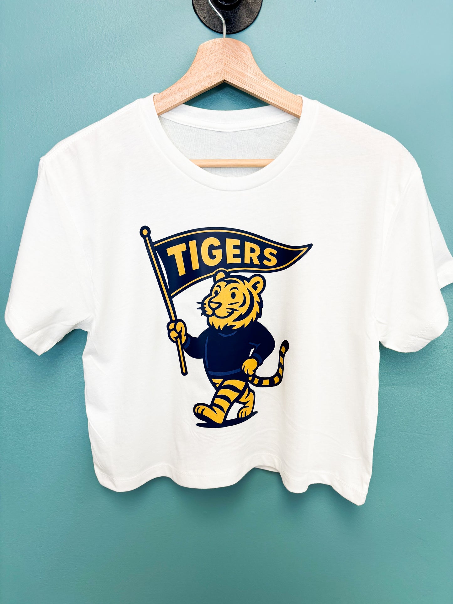 Victory Stripes Tiger Crop Tee