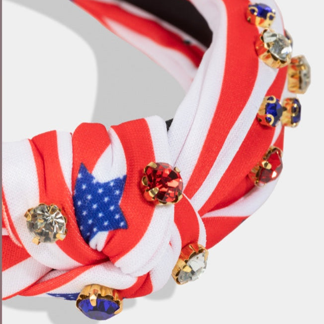 Stars & Stripes Sparkle Knot Headband