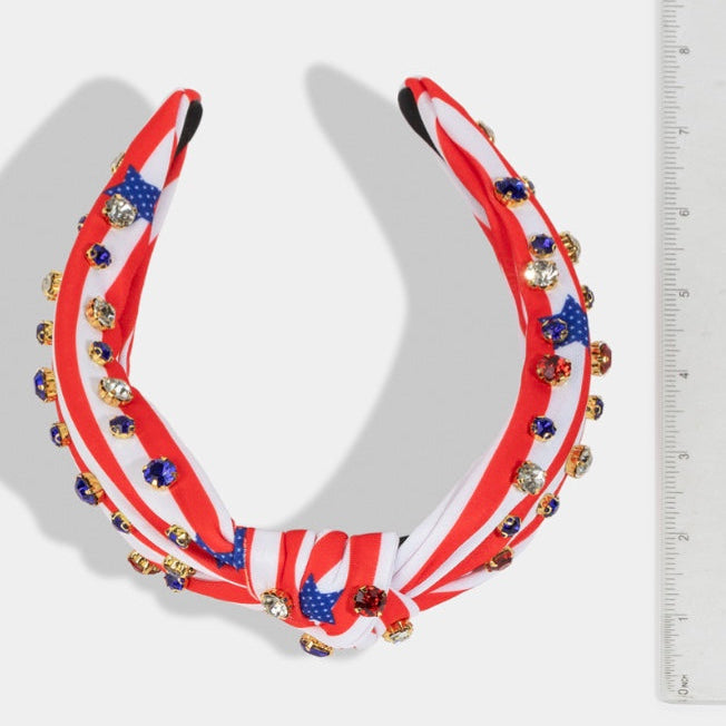 Stars & Stripes Sparkle Knot Headband
