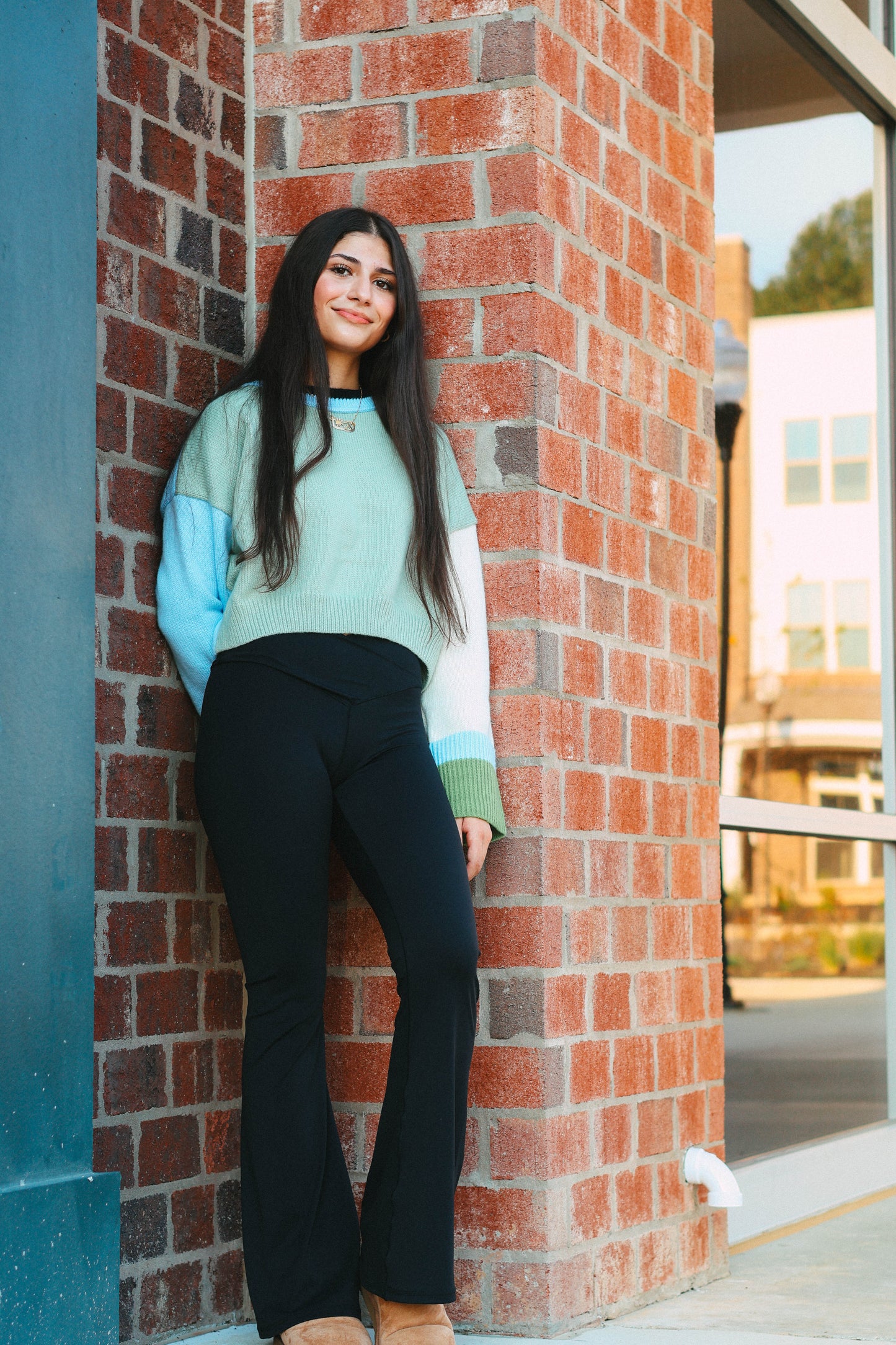 Jasmine Colorblock Cropped Sweater