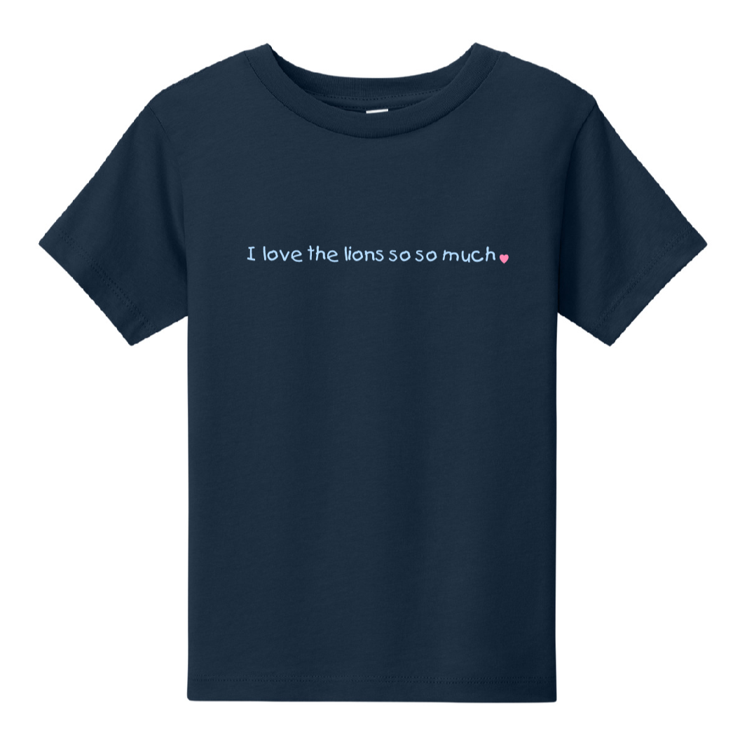 I love the lions so so much youth tee