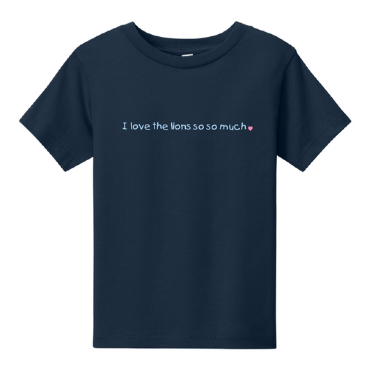 I love the lions so so much youth tee