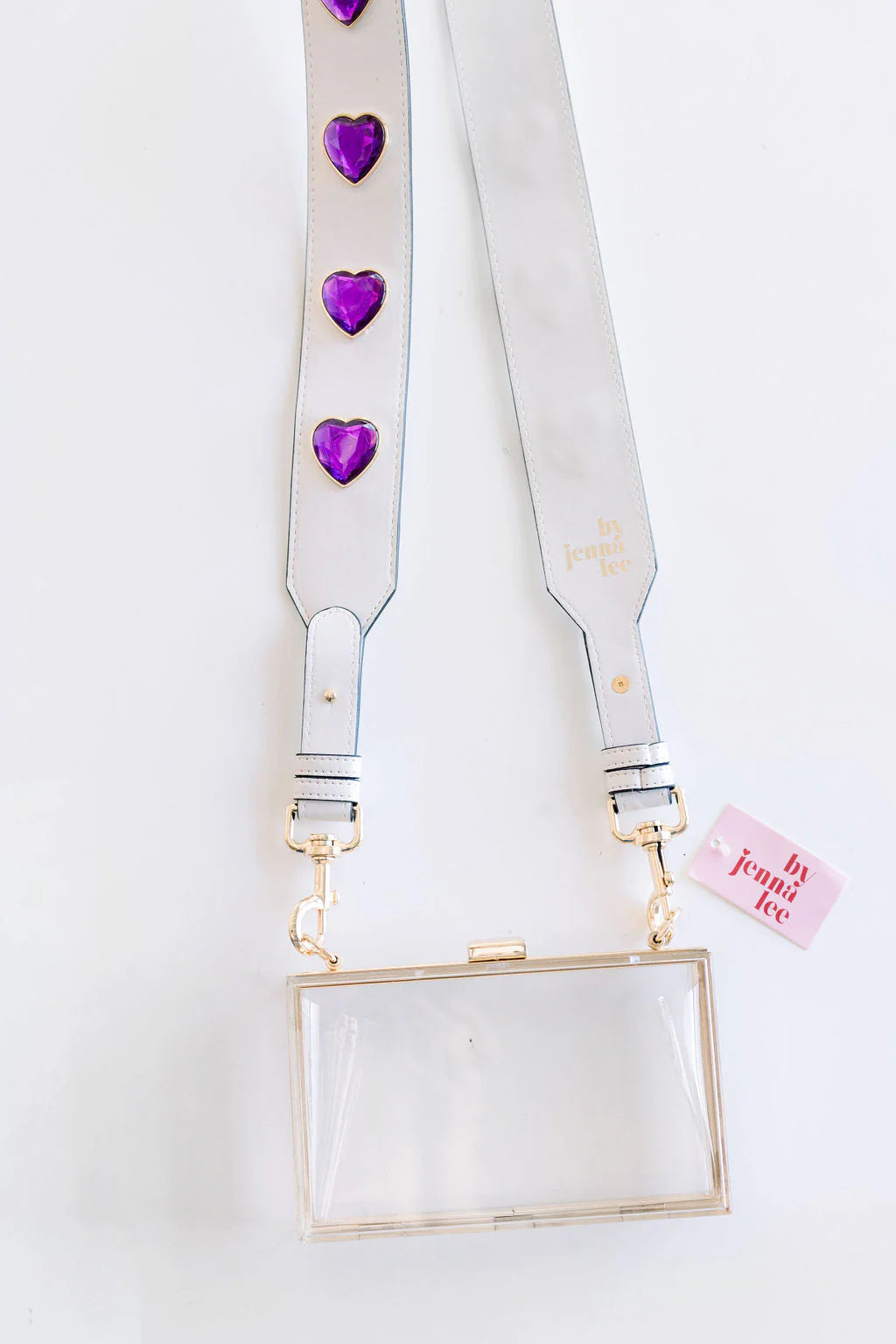 Leather Embellished Crossbody Straps