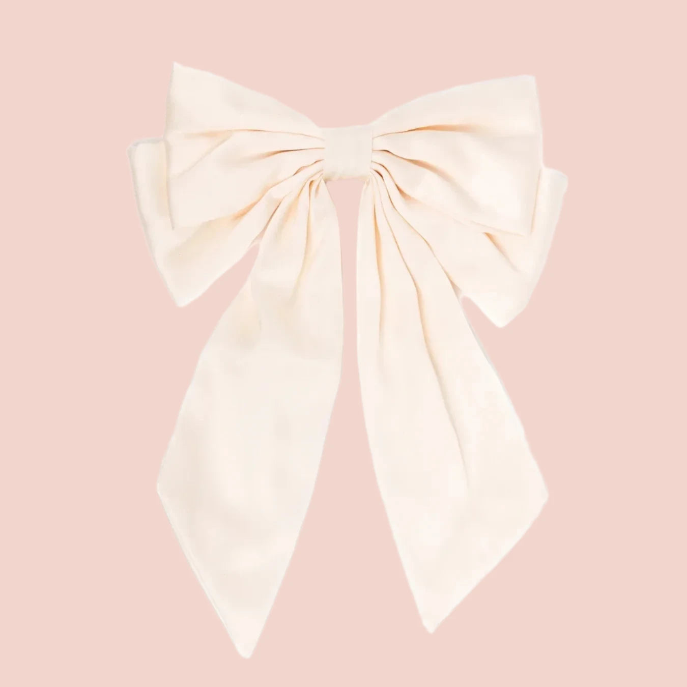 Michelle McDowell Satin Mia Hair Bow Ivory