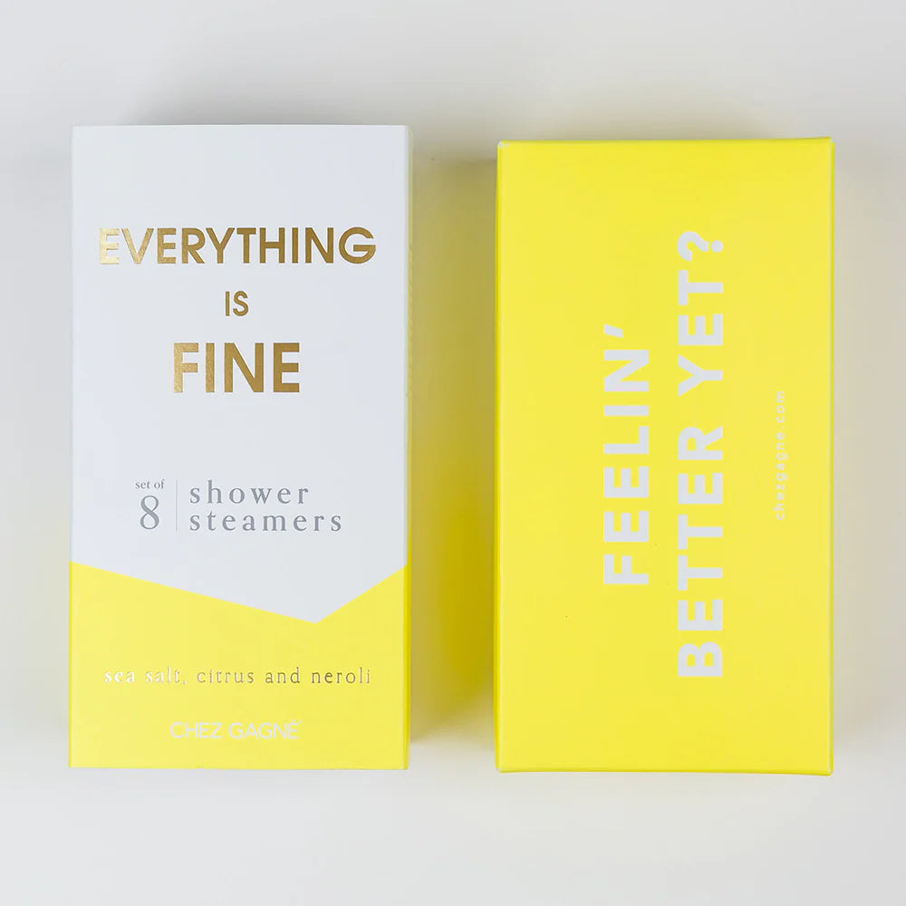 Everything is Fine Shower Steamers Set | Sea Salt + Citrus + Neroli