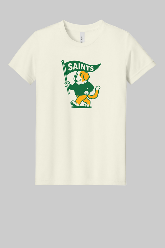 Youth Saints Retro Game Day Marching Mascot Tee