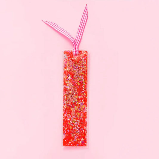 Taylor Elliott Confetti Bookmark Red
