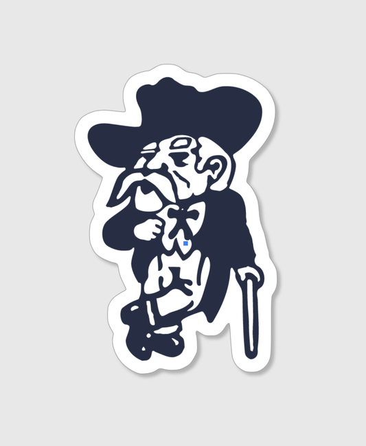 Vintage Colonel Vinyl Sticker