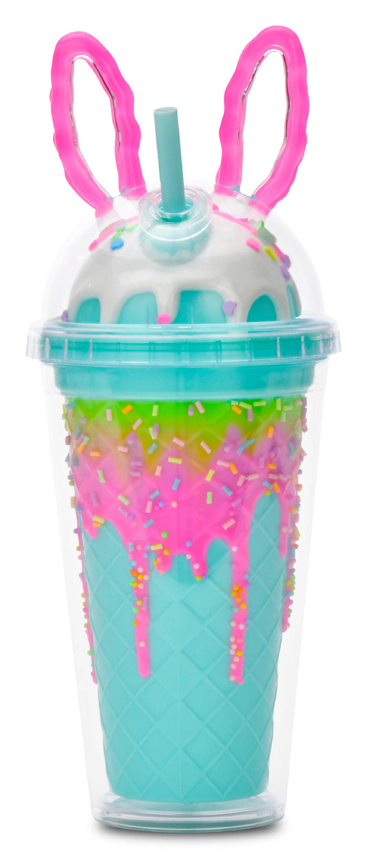 Iscream Bunny Sprinkle Tumbler with Straw