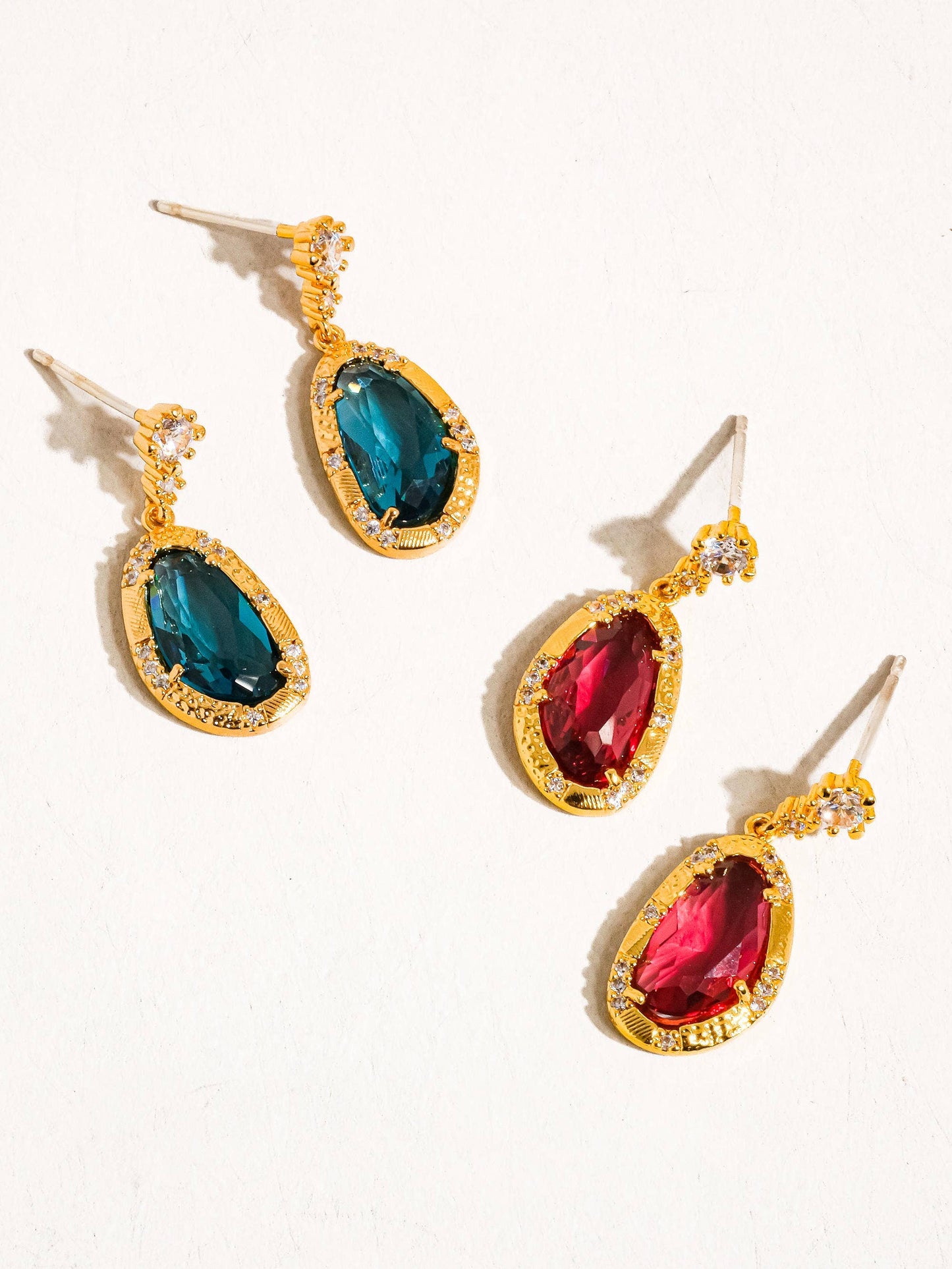 Gemstone Earrings | Blue