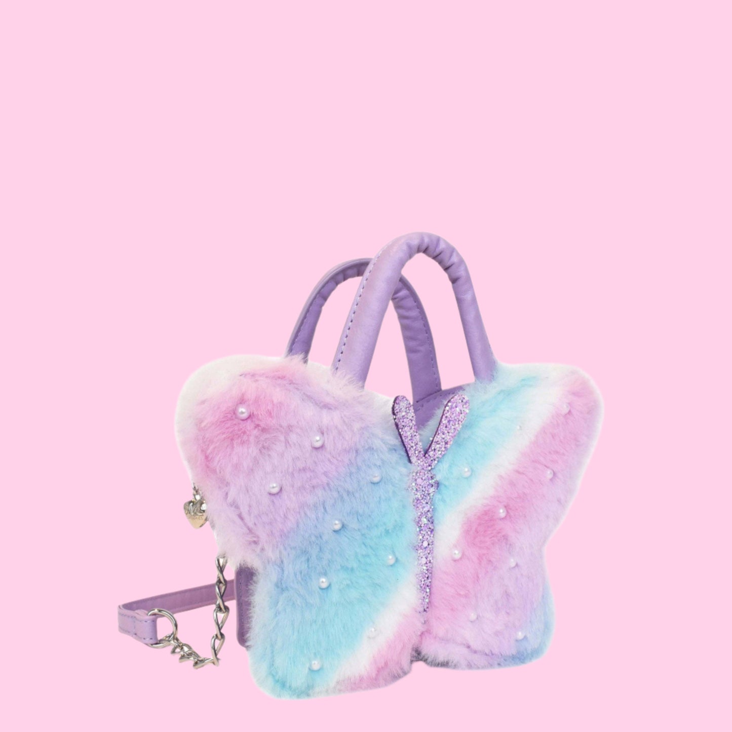 Butterfly Plush Crossbody Bag