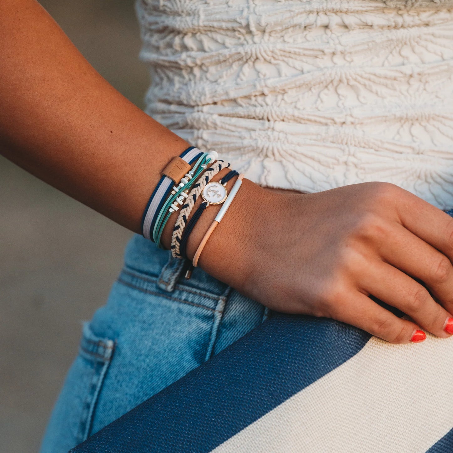 ANCHOR- Hair Tie Bracelet Set