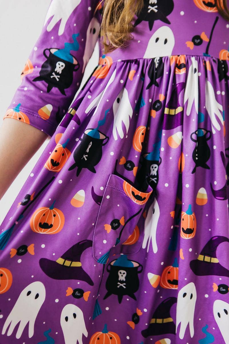 No Tricks, Just Treats Twirl Dress