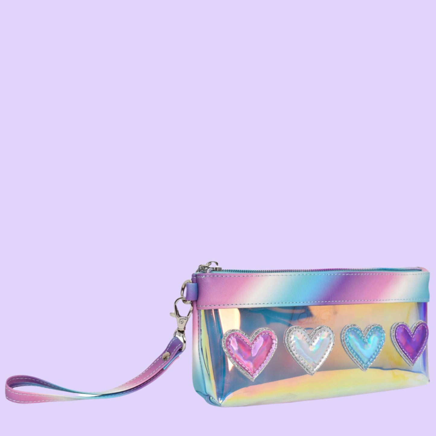 Metallic Hearts Wristlet