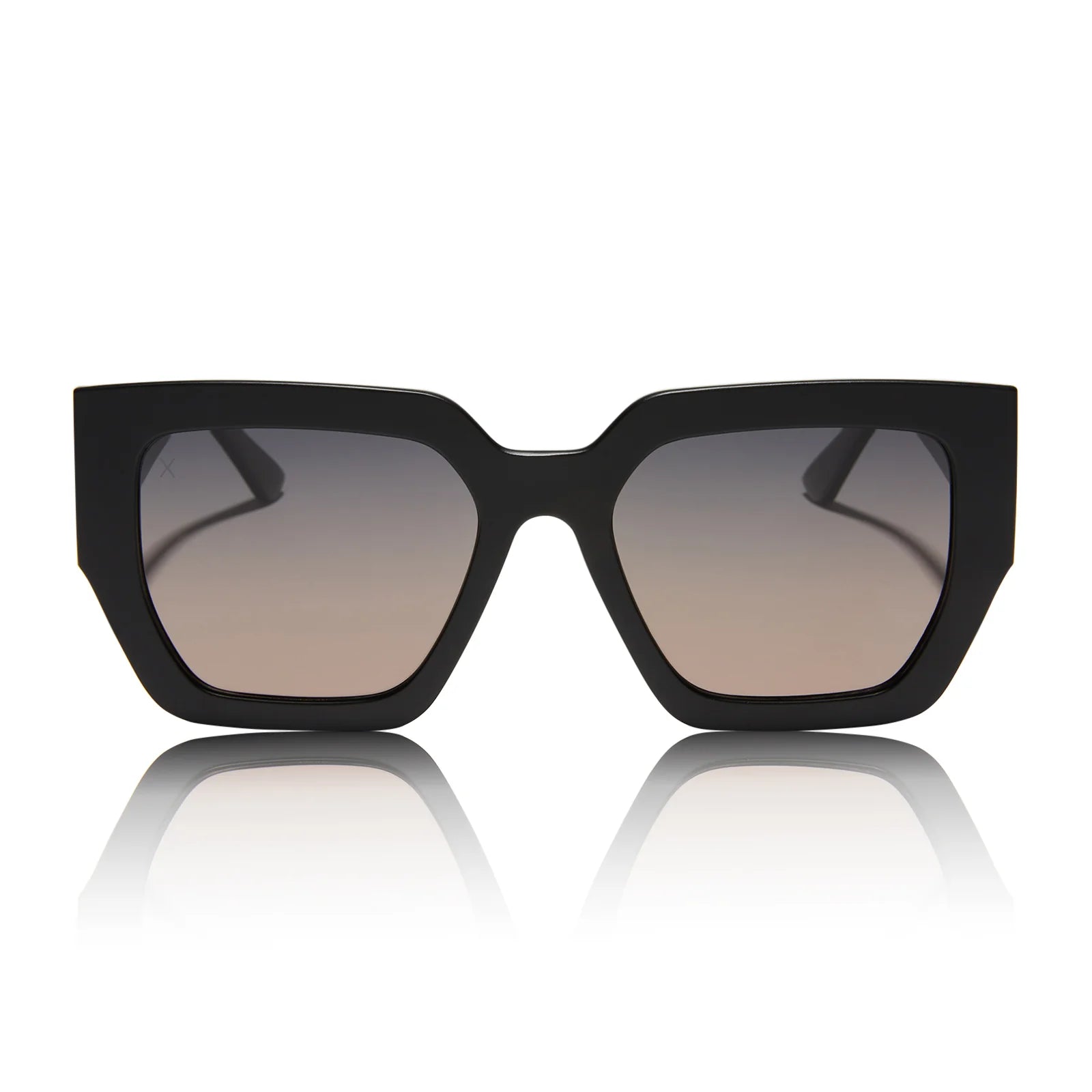 dime she's a 10 matte black and orchid gradient polarized sunglasses