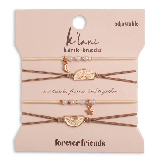 k'lani hair tie bracelet set forever friends