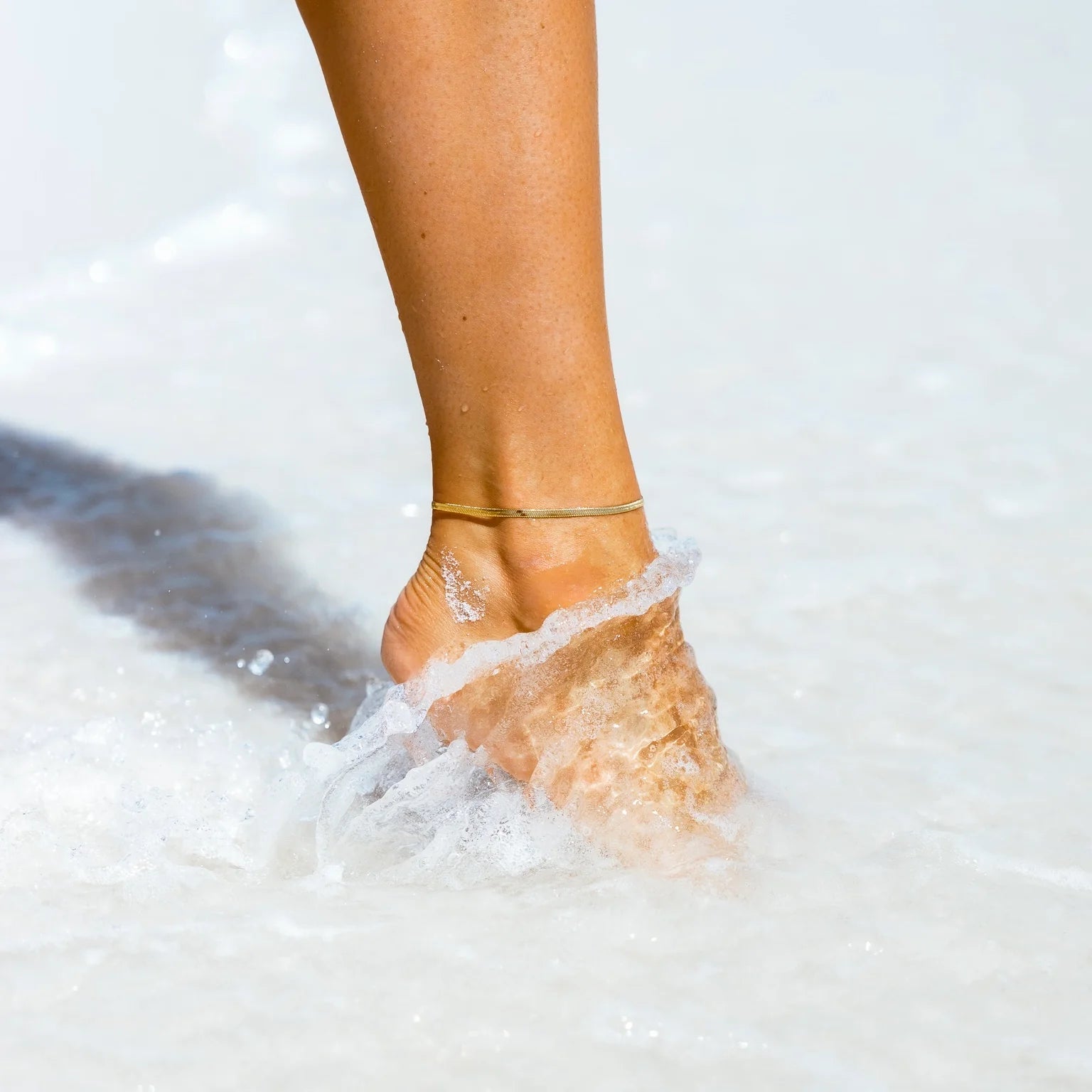 Weekender Anklet Water Resistant Gold