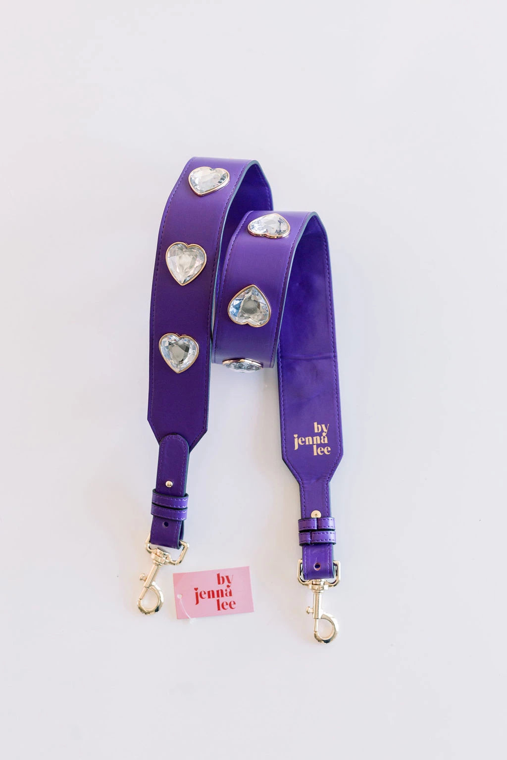 Leather Embellished Crossbody Straps