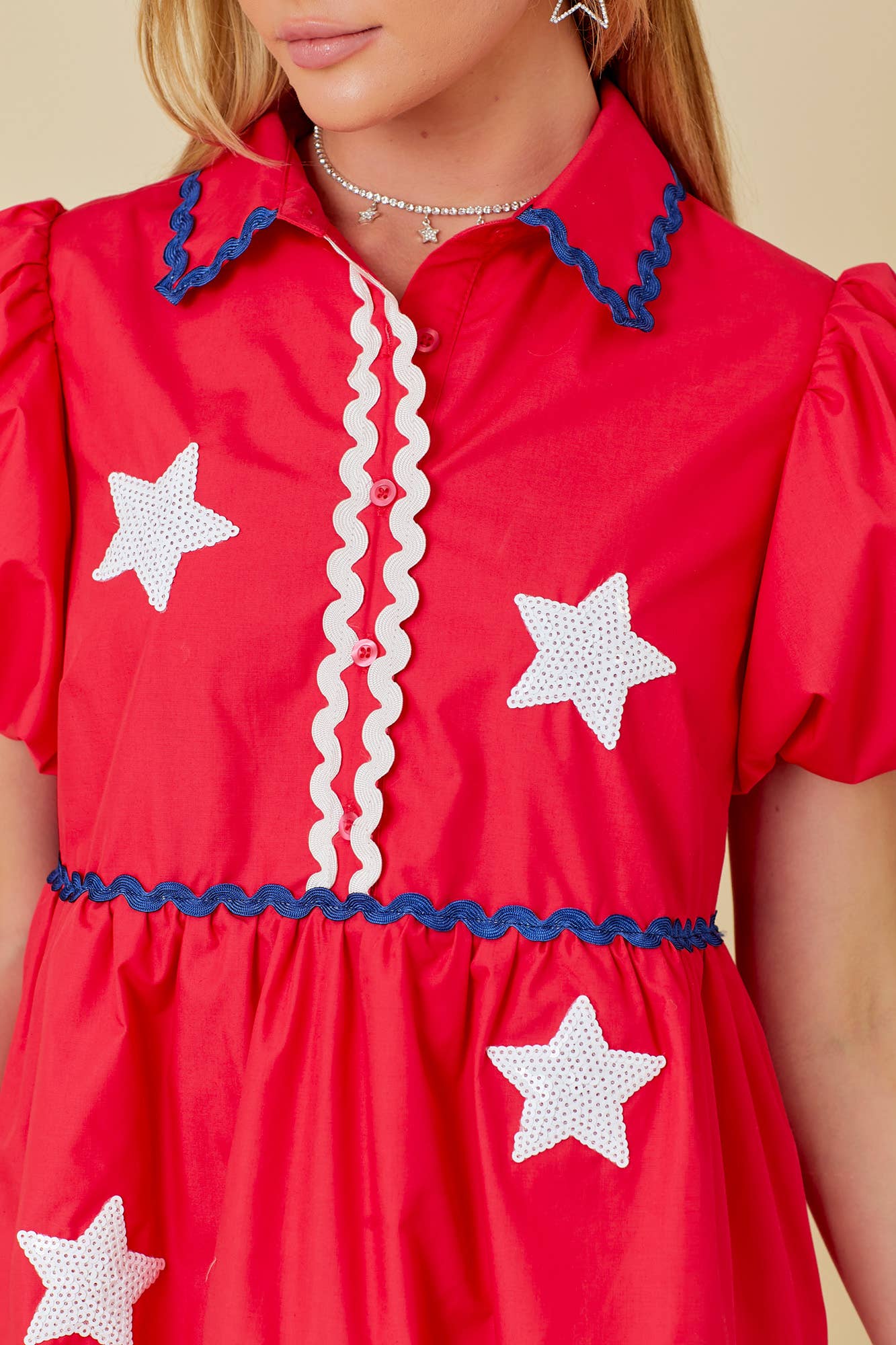 Star Spangled Ric Rac Dress