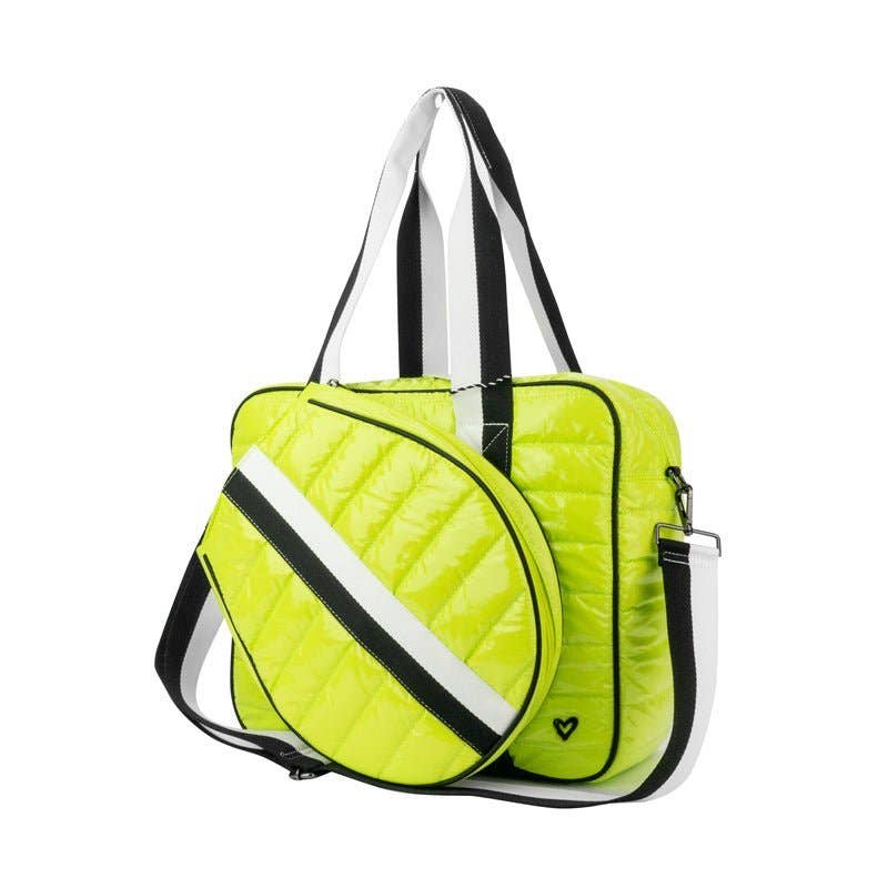 preneLOVE Tennis Puffer Sport Bag | Neon