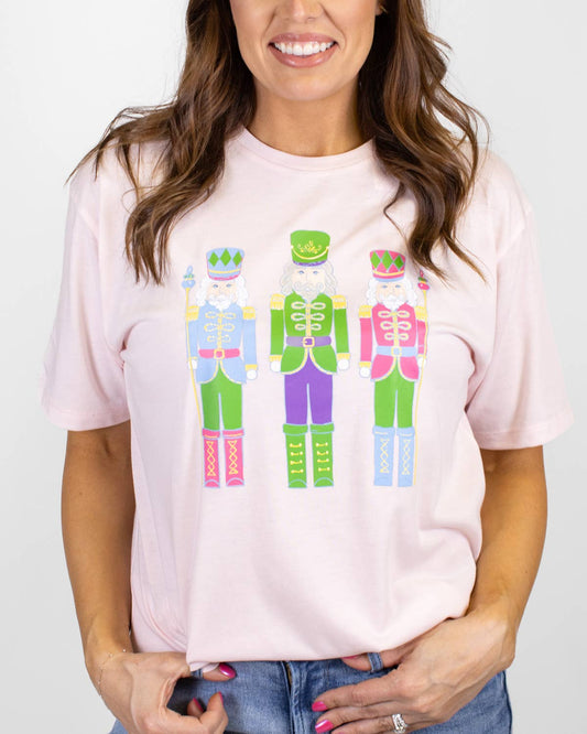 Pink Nutcracker Short Sleeve Crewneck Tee